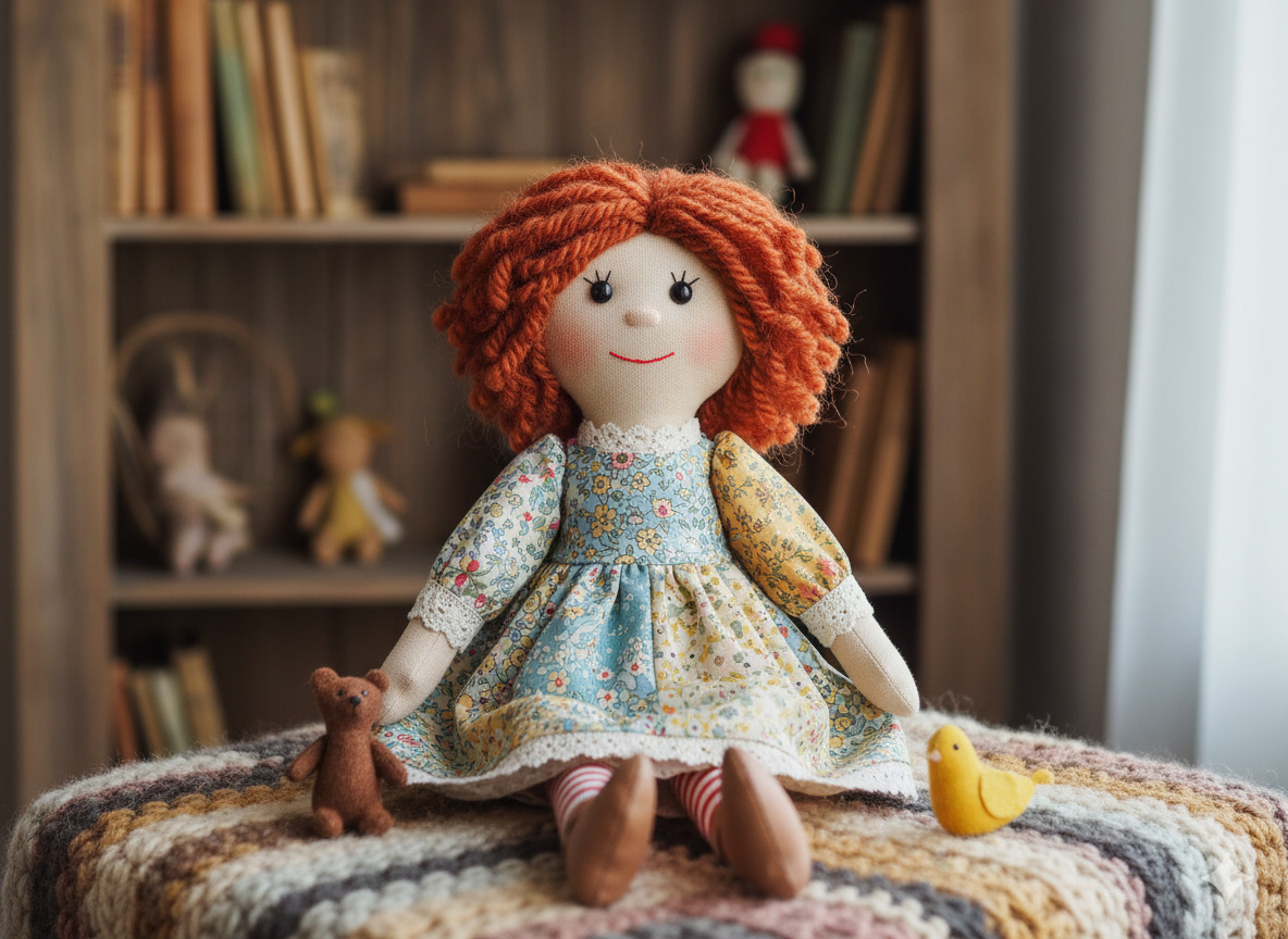 Handmade Fabric Doll