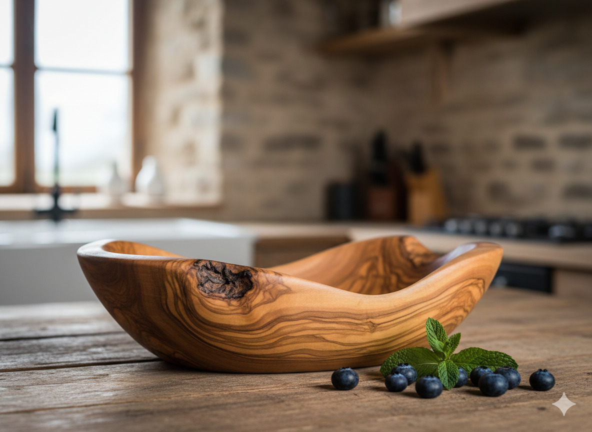 Handcrafted Wooden Serving Bowl